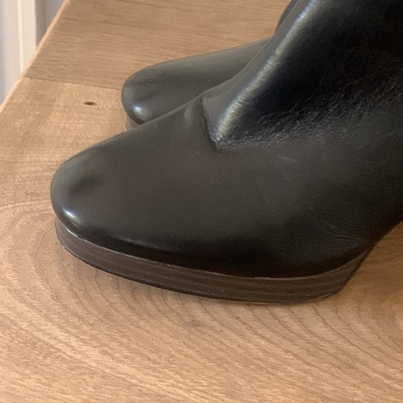 Sanctuary Womens Razzle Black Leather Ombre Heels Ankle Boots Shoes size 7.5 M‎ - Picture 13 of 15